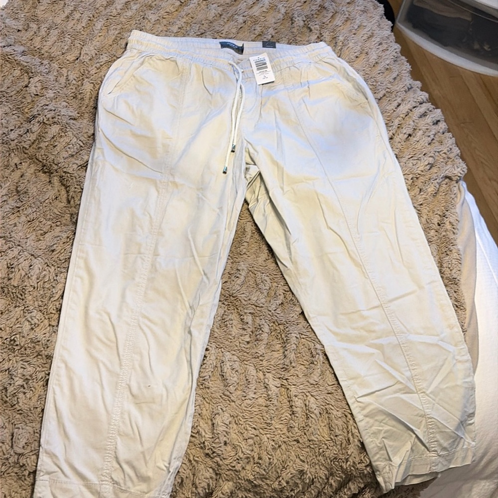 Torrid yacht crop stretch poplin high rise pant
